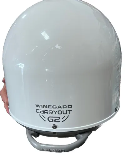 Winegard Carryout G2 satellite dish — the white dome radome that inspired the project name